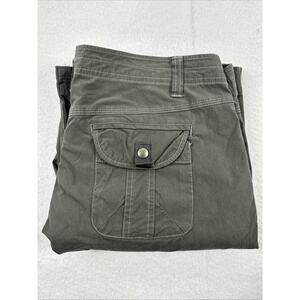 KUHL Pants Black Cargo Hiking Vintage Patina Dye Outdoor Casual Women’s Size 12